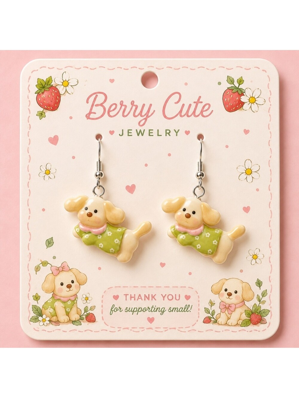 Dachshund Doxie Weiner Dog Hypoallergenic Fun Jewelry Earrings